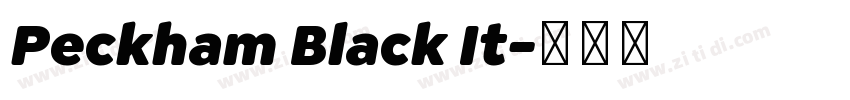 Peckham Black It字体转换